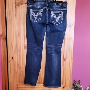 Vigoss Women's Dark Blue Boot Cut Jeans